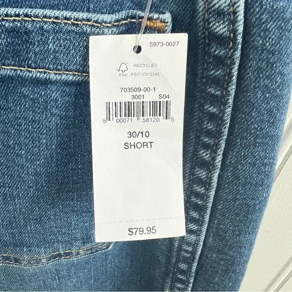 GAP High Rise Flare Jeans Women’s Size 30/10 Short Medium Indigo Wash NEW - Picture 4 of 8